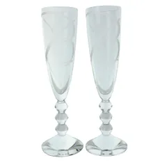 バカラ Baccarat VEGA ベガ シャンパンフルート グラス ロゴ 2客 セット ペア 食器 /MW ■GY18のサムネイル