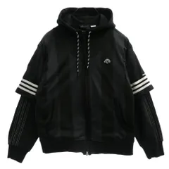 Alexander Wang アレキサンダーワン 19SS × Adidas Wangbody hood レイヤード ジップアップ パーカー フーディー ブラック系 XS【中古】のサムネイル