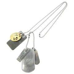 MAISON MARTIN MARGIELA メゾンマルタンマルジェラ 010 初期 マルジェラ 本人期 アーティザナル ドッグタグ ネックレス ナンバリング82 シルバー系 ゴールド系【中古】のサムネイル