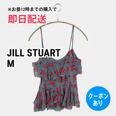 JILL STUART ジルスチュアート キャミソール M ブルー 花柄・ボタニカル柄 フリル カップなし レディースのサムネイル