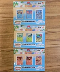 ポケットモンスターカードゲーム ステッカー 3種 プサン 釜山 MEGAフェスタ ゆったりバカンスのサムネイル