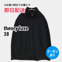 theory luxe ポンチョ 38 ブラック 無地 フードなし レディースのサムネイル