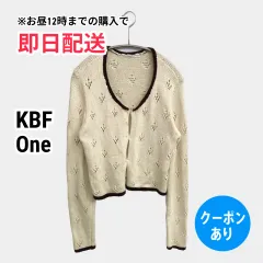 KBF ケービーエフ カーディガン/ボレロ One アイボリー コットン 刺繍 ショート丈 長袖 レディースのサムネイル