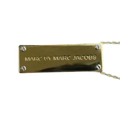 マークバイマークジェイコブス MARC by MARC JACOBS ネックレス アクセサリー ペンダント ロゴ プレート ゴールド色 ■GY11 /MQのサムネイル
