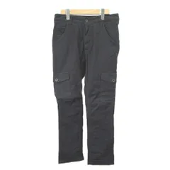 ジョンブル JOHNBULL カーゴパンツ M 黒 ブラック 無地 長ズボン スラッシュポケット /NP ■GY99のサムネイル