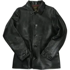 Size【38】 At Last ＆ Co アットラスト/BUTCHER PRODUCTS ブッチャープロダクツ LOT645 LEATHER CAR COAT レザージャケット 黒 【中古品-良い】 30012974のサムネイル