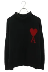 アミアレクサンドルマテュッシ BFUKS406.018 ハートロゴ刺繍タートルネックニット メンズ XLのサムネイル