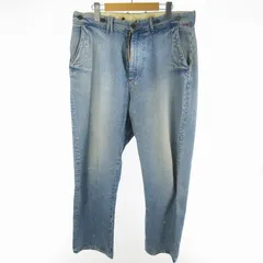 アナクロノーム anachronorm 34 デニムパンツ ジーンズ Gパン シンチバック ワーク ぺインター ヴィンテージ加工 ダメージ インディゴ ボトムスのサムネイル