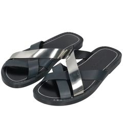 未使用】JIMMY CHOO ジミーチュウ レザーサンダル 42 ビブラム裏張