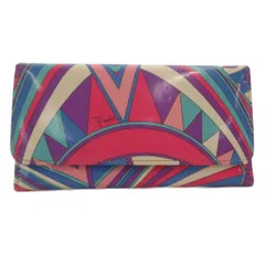エミリオプッチ EMILIO PUCCI 長財布 ウォレット マルチカラー 幾何学模様 フラップ開閉 /IL ■GY99のサムネイル