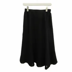 ピエールカルダン Pierre Cardin スカート フレアスカート 13 黒 ブラック 無地 ミモレ丈 /KK ■GY99のサムネイル