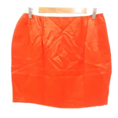 ドゥロワー Drawer 美品 タイトスカート ミニ丈 絹 シルク 40 赤 レッド /NL ■YHS10のサムネイル