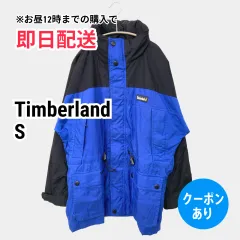 Timberland ティンバーランド マウンテンパーカー S ブルー コットン 無地 ワンポイント ブランドロゴ ミドル丈 フードなし メンズのサムネイル