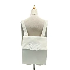 CHANEL(シャネル) 2000's CC Logo Lambskin Square Backpack ココマーク ラムスキン スクエア リュック ホワイト 600万台 バックパックのサムネイル