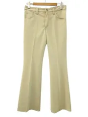 リー LEE 70s 80s フレアパンツ ブーツカットパンツ 大文字タグ USA製 ベージュ のサムネイル