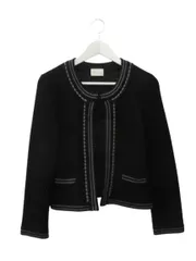 ハロッズ Harrods ニット カーディガン ウール100% ブラック 黒 トップスのサムネイル