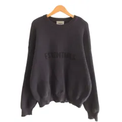 エフオージー エッセンシャルズ FOG ESSENTIALS ニット セーター ロゴ ドロップショルダー クルーネック コットン 長袖 M 紺 ネイビーのサムネイル