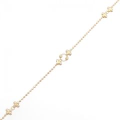 金K10チェーン・ブレスレットK10KブレスレットK10金ペダルチェーン17cm
