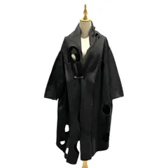 COMME des GARCONS(コムデギャルソン) 2002SS Cut-Out Wool Cape 穴あき ウール ケープ GE-N004 FREE ブラック AD2001 ガウン ジャケット コート ニットのサムネイル