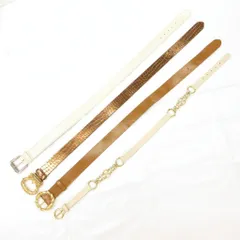 マテリア MATERIA 他 ベルト 4点セット まとめ 白 ホワイト 茶 ブラウン /SC ■GY99のサムネイル