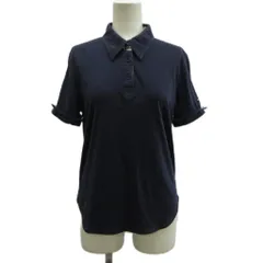 バーバリーゴルフ BURBERRY GOLF ポロシャツ M ネイビー 紺 半袖 ポロカラー ノバチェック ゴルフウェア BGV71-888-28 /PP ■GY50のサムネイル