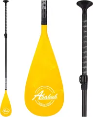 Abahub カーボン SUPパドル 3ピース 軽量 スタンドアップパドルオール 調整可能 172-213CM プリントブレード パドルバッグ付のサムネイル