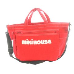 MIKIHOUSE ミキハウス キャンバス コットン素材 2way マザーバッグ