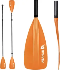 Abahub カヤックパドル SUPパドル 4ピース 軽量カーボンシャフト 調整可能 68-84インチ 浮く仕様のサムネイル