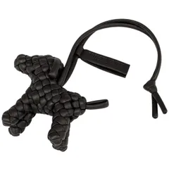ボッテガヴェネタ BOTTEGAVENETA バッグチャーム イントレチャート ドッグ チャーム レザー ブラウン レディース 【中古】のサムネイル