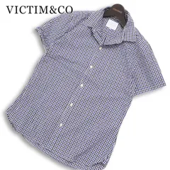 VICTIM&CO ヴィクティム 春夏★ 半袖 チェック シャツ 日本製 Sz.M メンズのサムネイル