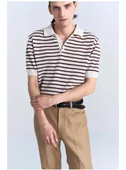 ノイズ 25ss レッド ストライプ ニート トップス 出品のサムネイル