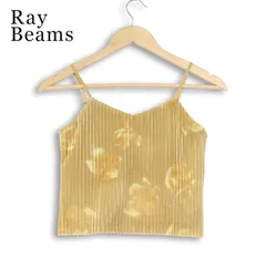 Ray Beams レイ ビームス 通年★ 花柄 フラワー 総柄 ベロア キャミソール ショート丈 ビスチェ Sz.F レディースのサムネイル