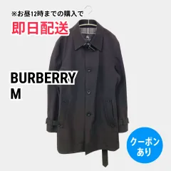 BURBERRY バーバリー ステンカラーコート M ブラック メンズのサムネイル