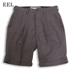 EEL イール 春夏★ 【Bell boy Shorts ベルボーイショーツ】 トラウザー ショート パンツ 日本製 Sz.M メンズ 灰のサムネイル