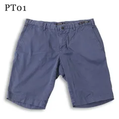 PT01 × BEAMS F ピーティーゼロウーノ × ビームスF 春夏【BERMUDA】 ストレッチ バミューダ ショート パンツ Sz.48 メンズのサムネイル