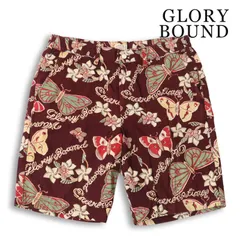 COOTIE PRODUCTIONS クーティー プロダクションズ GLORY BOUND 春夏 バタフライ総柄★ ショート パンツ Sz.L　メンズ COOTIE PRODUCTIONS クーティー プロダクションズ GLORY BOUND 春夏
