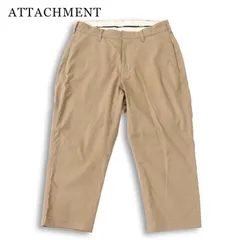 ATTACHMENT アタッチメント 春夏★ ストレッチポリエステル チノ クロップド ジョッパーズ パンツ 日本製 Sz.1 メンズのサムネイル
