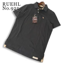 【新品 未使用】 RUEHL No.925 ルールナンバー925 春夏★ 半袖 鹿の子 ロゴ刺繍 ポロシャツ 大きいサイズ Sz.XL メンズのサムネイル