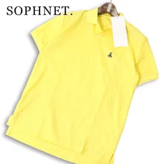 【新品 未使用】 SOPHNET. ソフネット 春夏★ 半袖 鹿の子 ワンポイント スコーピオン刺繍 ポロシャツ 日本製 Sz.L メンズのサムネイル