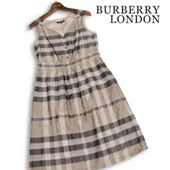 BURBERRY LONDON バーバリー ロンドン 春夏☆ シルク混 ノバチェック