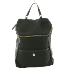 アニエスベー ボヤージュ Agnes b. VOYAGE リュックサック デイバッグ ナイロン レザー 牛革 ワンカラー 黒 ブラック /BB ■GY18のサムネイル