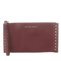 マイケルマイケルコース Michael michael kors ポーチ パンチング スタッズ ロゴ レザー ボルドー 35H7GTVW3L /YO5 ■GY18のサムネイル