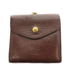 IL BISONTE 二つ折り財布 がま口 ブラウン - メルカリ