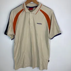 DIADORA ポロシャツ メンズ M ベージュ×レッド 4191132のサムネイル