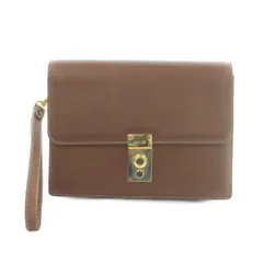 バリー BALLY クラッチバッグ セカンドバッグ レザー フラップ 茶 ブラウン /MI ■GY17のサムネイル