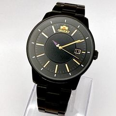 オリエント 自動巻 AC05-D0-B ゴールド レザーベルト 裏スケ - メルカリ