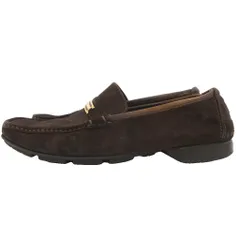 サルヴァトーレフェラガモ Salvatore Ferragamo ビットローファー スリッポン シューズ 25 ダークブラウン スウェード /SD ■GY11のサムネイル