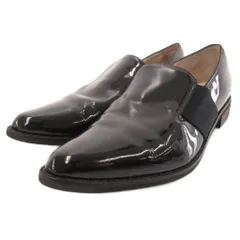 ランバン LANVIN COLLECTION ローファー スリッポン ビジネスシューズ エナメル レザー 24cm 黒 ブラック /JS ■GY50のサムネイル
