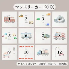 マンスリーカード① ⋆.꒰ 𝐗 ꒱.⋆ 12枚セットのサムネイル