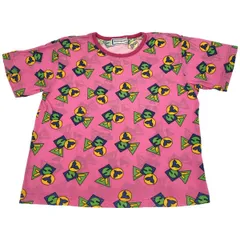 Yves Saint Laurent イヴサンローラン Tシャツ キッズ ロゴ総柄 ピンク 130サイズ【E-59】のサムネイル